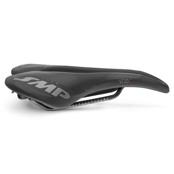 Selle De Vélo SMP VT20C GEL Velvet Touch - Noir, Fabriquée En Italie - Confort Racing
