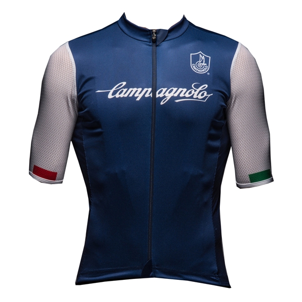 Bibliotheque Erotique Blanc Campagnolo Maillot Haut Vélo Cyclisme